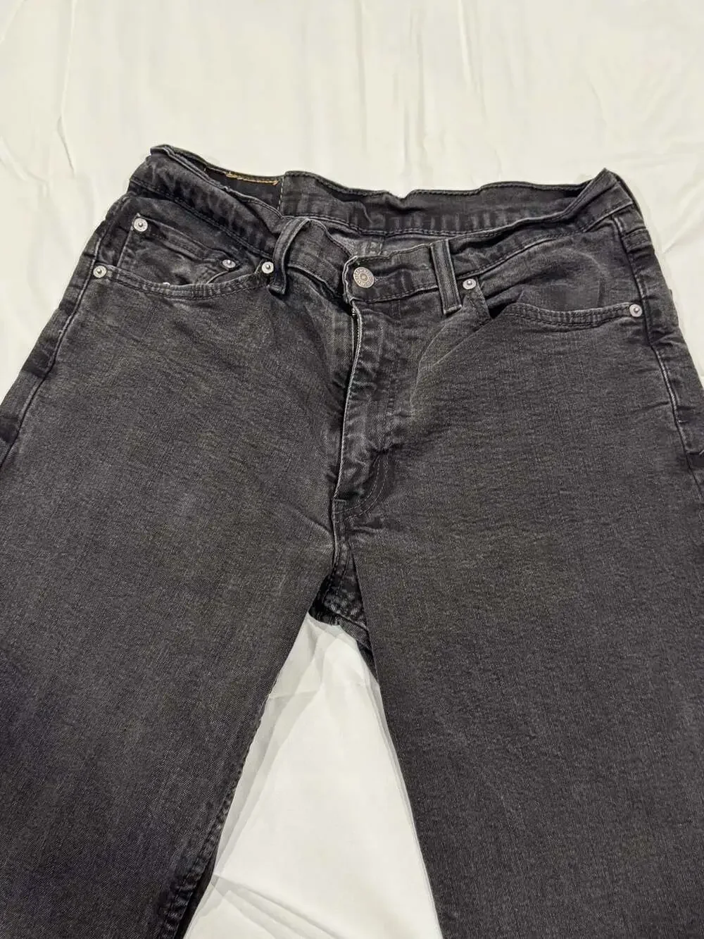 Levi's 550 Relaxed Fit Black Denim Jeans Size 34x30